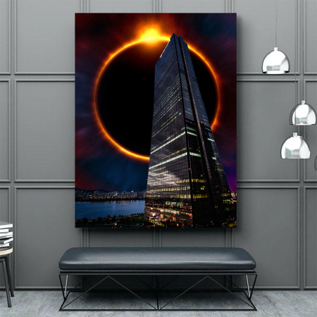 Tablou Canvas - Skyline eclipse [2]