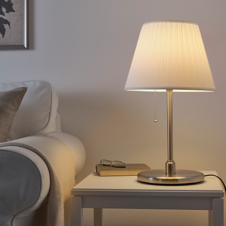 Veioză Briana cu cadru metalic, albă - 50cm [3]