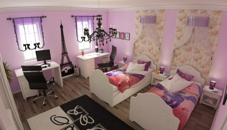 Veioză Delo, 1 x E14, violet [1]
