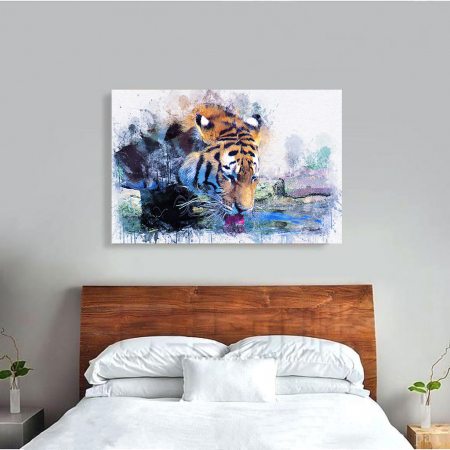 Tablou Canvas - Tiger Print [3]