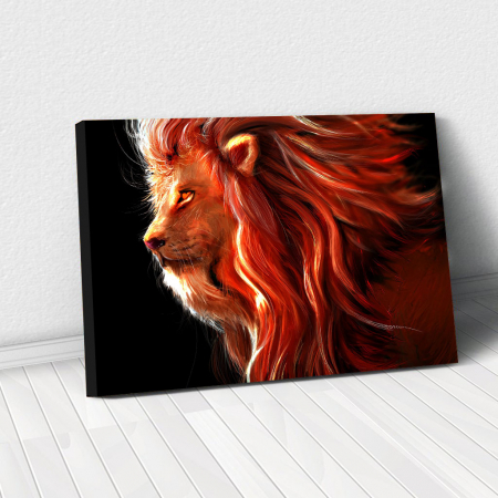 Decor de perete - Tablou Canvas - Lion creativ