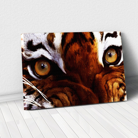 Decor de perete - Tablou Canvas - Tiger eyes