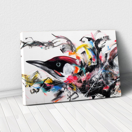 Decor de perete - Tablou Canvas - Grafitti bird