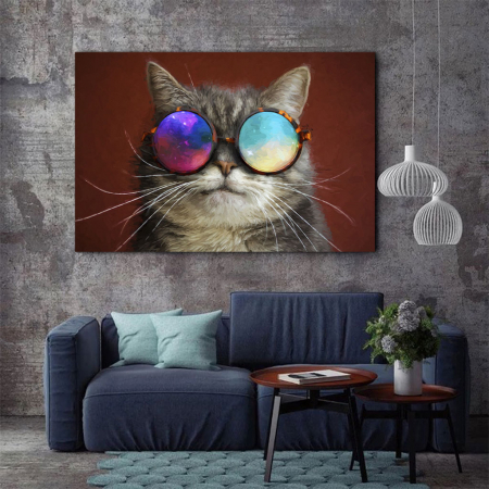 Tablou Canvas - Cool cat [2]