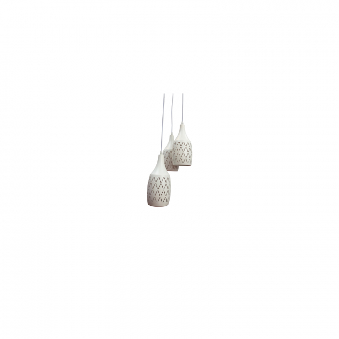 Lustra 3 Pendule E27 KORA WH [4]