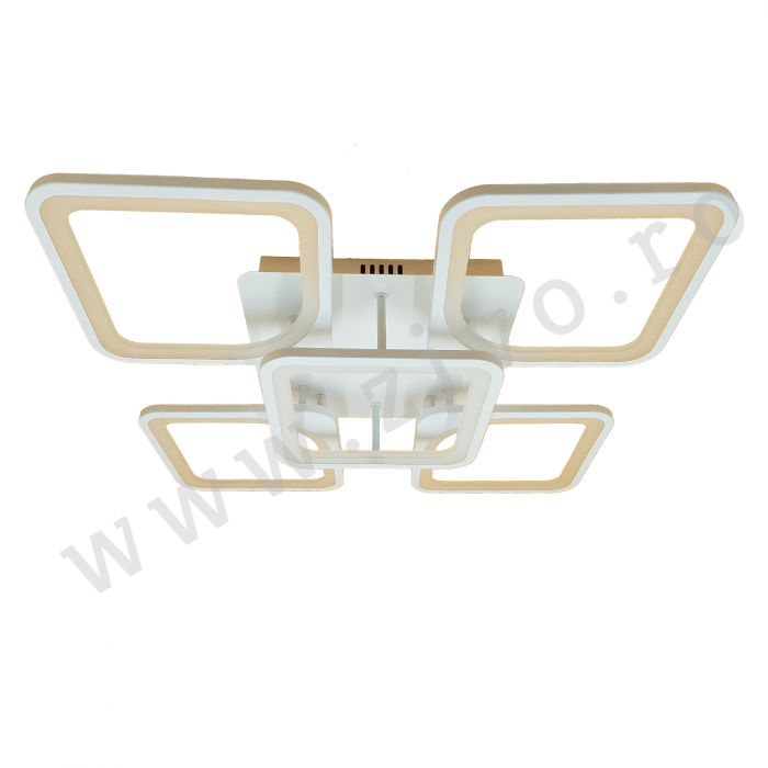 Lustra LED  3 FUNCTII 80W ASTROM SQ 4 WH cu Telecomanda [2]