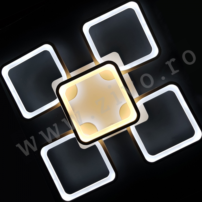 Lustra LED  3 FUNCTII 80W ASTROM Square Dimabila cu Telecomanda [5]