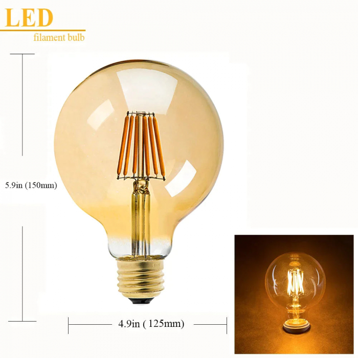 Bec LED E27 Vintage G125 [2]