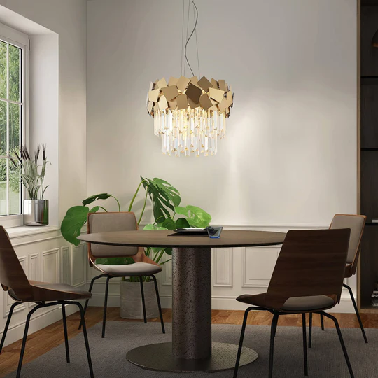 Candelabru Armidale Cristal Gold 600mm [2]
