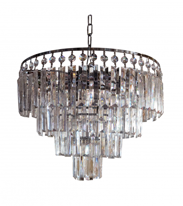 Candelabru Kristal Silver 450mm BACAR [3]