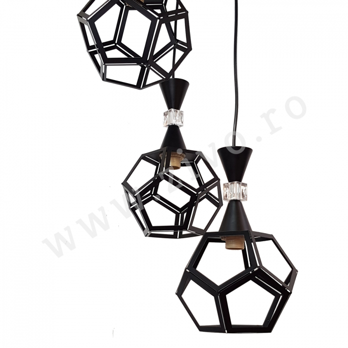 Lustra 3 Pendule E27 HALO [3]