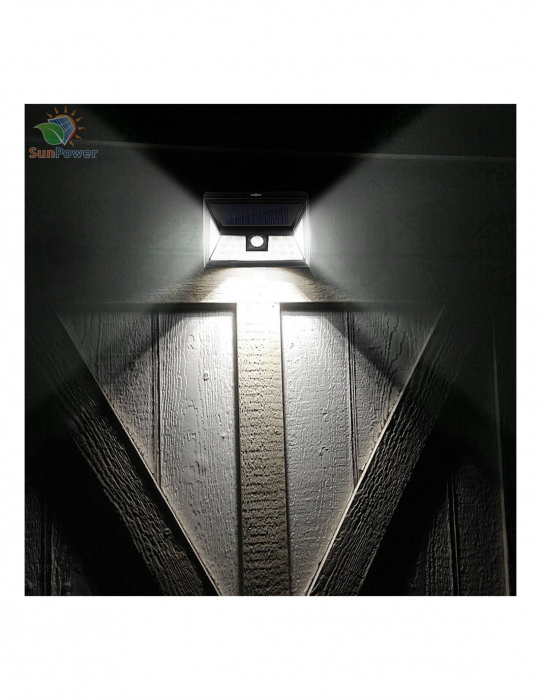 Lampa solara de perete cu senzor de miscare si 24 leduri SMD 3W 460lm [3]