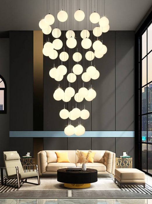 Lustra GOLD Globe Grafton 25xE27 300CM [2]