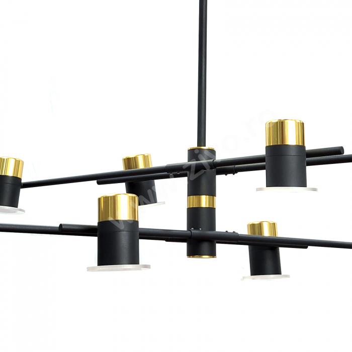 Lustra LED 8 Spoturi Reglabile Lumina 180 grade KRUF [3]