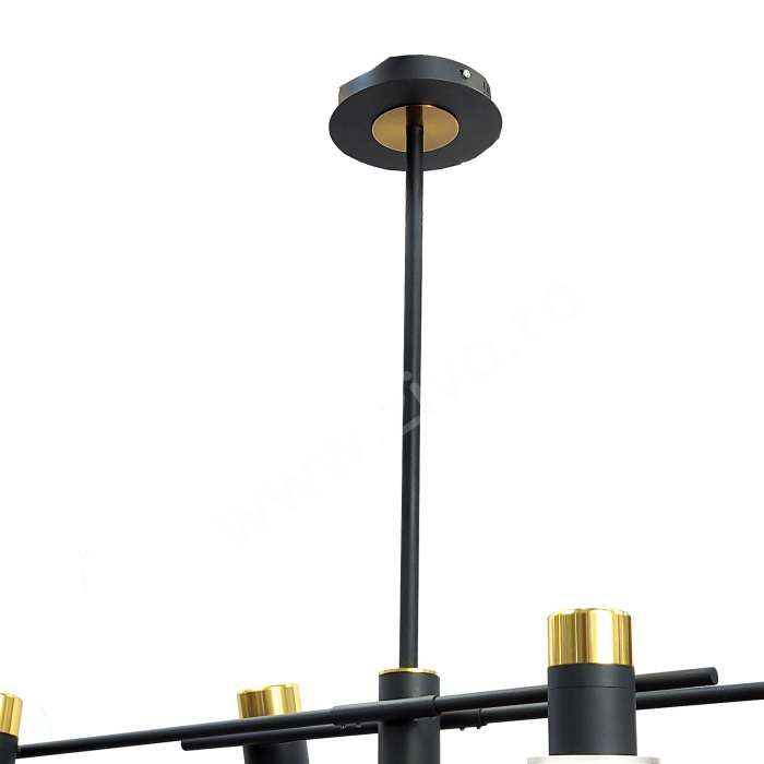 Lustra LED 8 Spoturi Reglabile Lumina 180 grade KRUF [2]