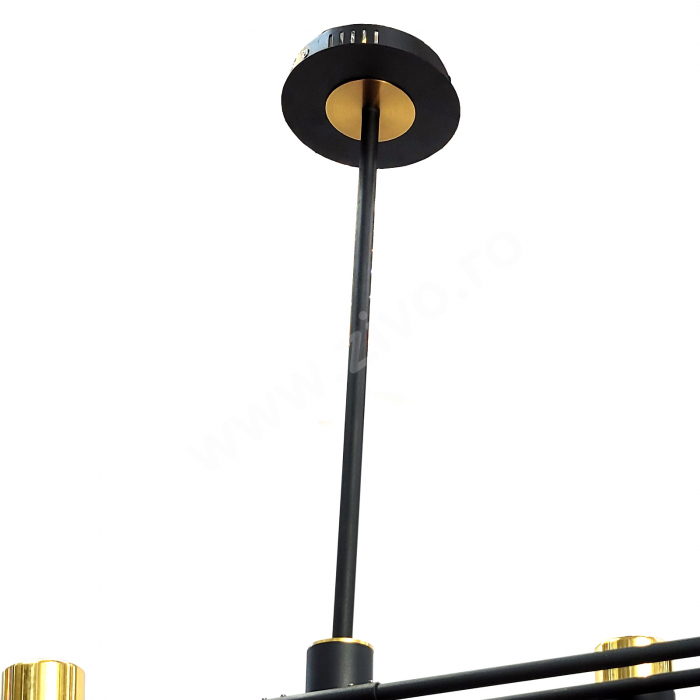 Lustra LED 8 Spoturi Reglabile Lumina 180 grade KRUF [6]