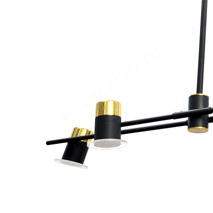 Lustra LED 4 Spoturi Reglabile Lumina 180 grade KRUF [3]