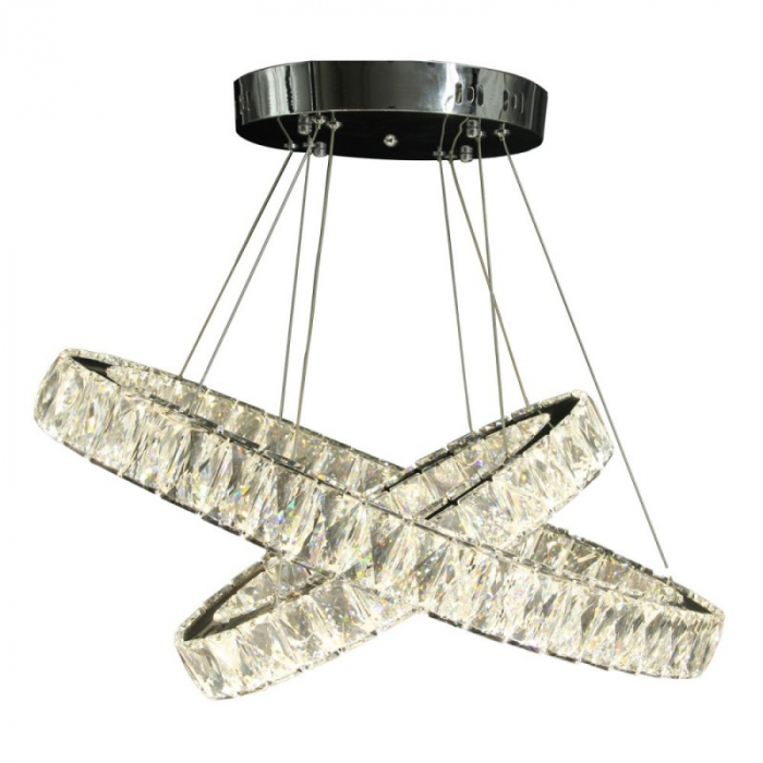 Lustra LED 36W Cristal 2 Segmente [3]