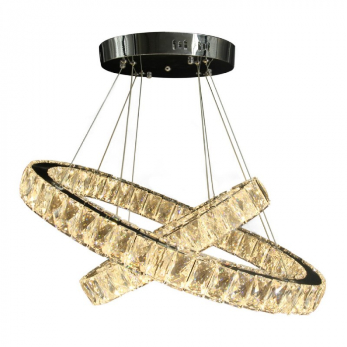Lustra LED 36W Cristal 2 Segmente [5]