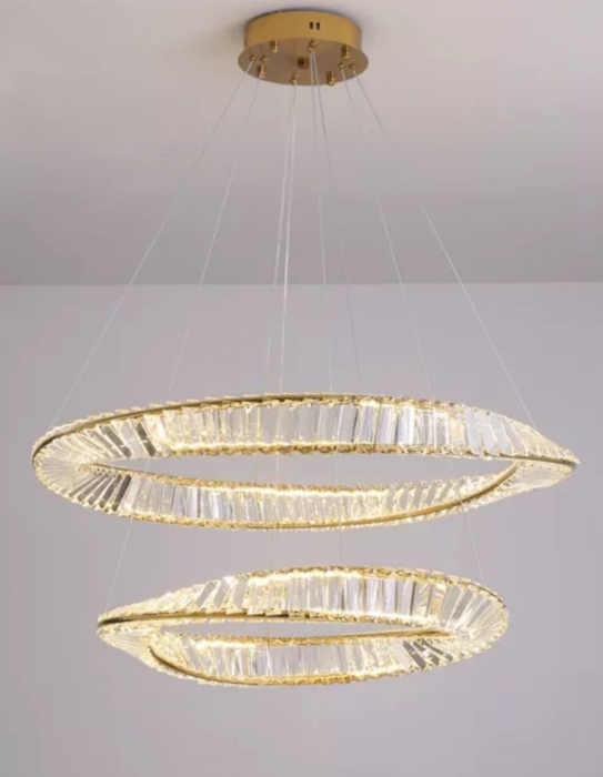 Lustra Led Glod 128W 400mm + 600mm Portree [3]
