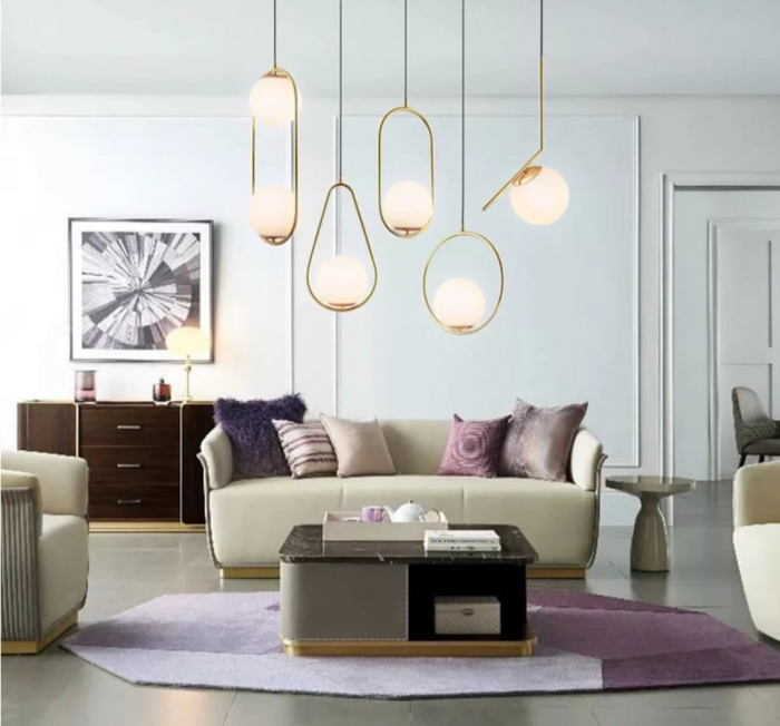 Lustra LED Gold Globe BRAVI TWIN [3]
