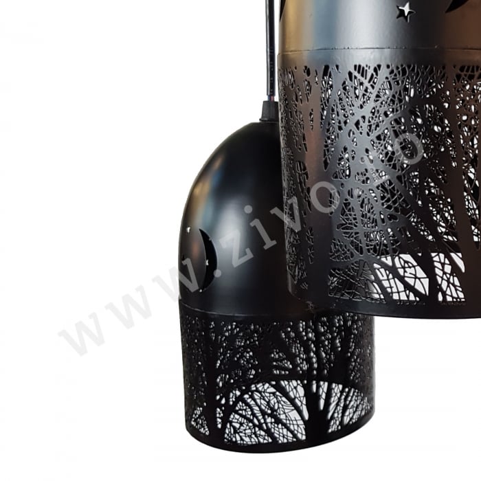 Lustra 3 Pendule E27 MAAN BK [3]