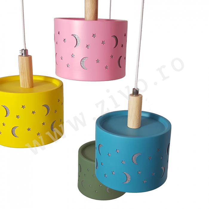 Lustra LED 4 Pendule MOON MILA [3]