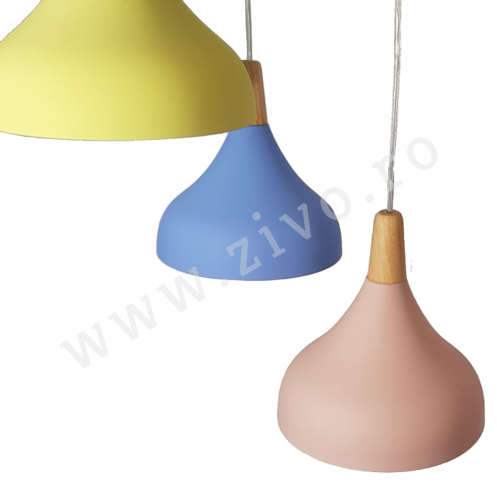 Pastel Lustra 3 Pendule 3xE27 LED NORDIC [3]