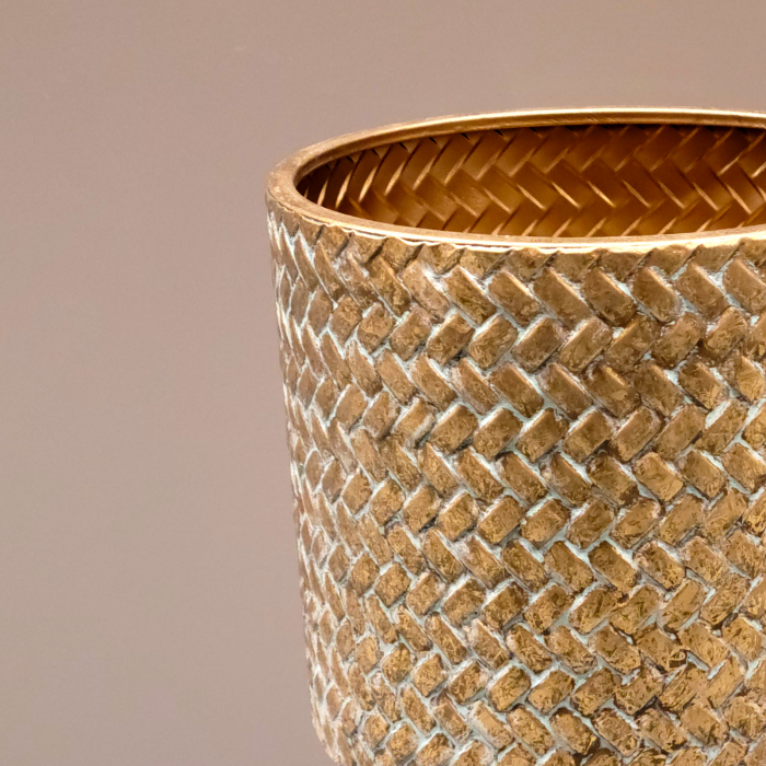 Ornament Ghiveci Auriu Motive Orientale ARKLOW [2]