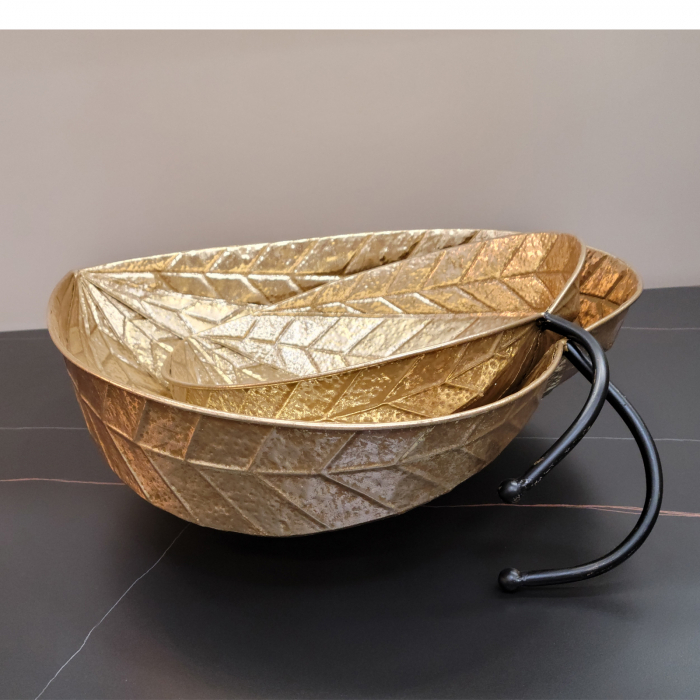 Obiect Decorativ Metalic LEAF S GALWAY [3]