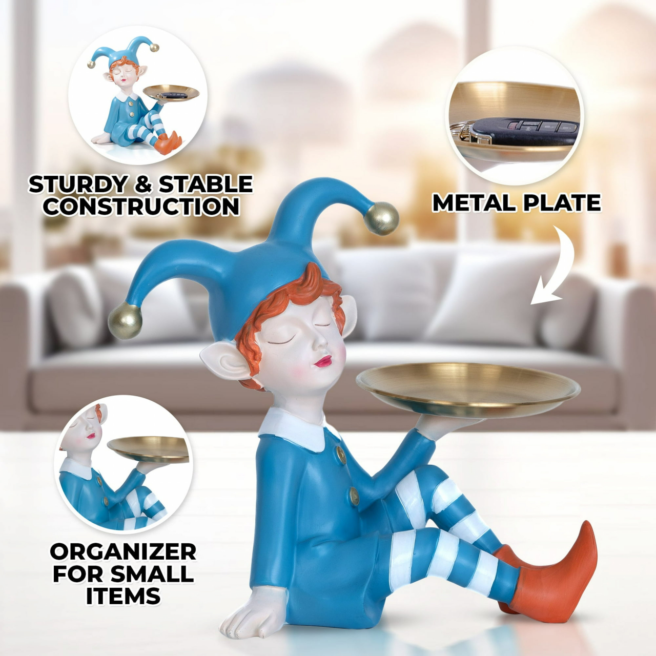 Obiect Decorativ HARLEQUIN Blue [2]