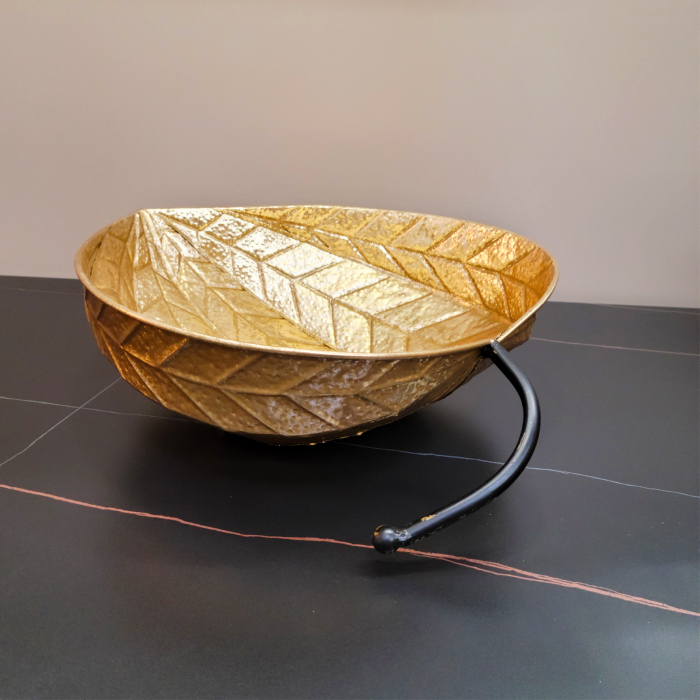 Obiect decorativ metalic LEAF L GALWAY [2]
