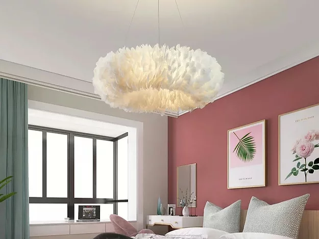 Pendul E27 Gold AMBRIZ Feathers M [2]