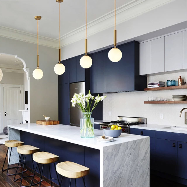 Pendul E27 Gold Globe OVO [2]