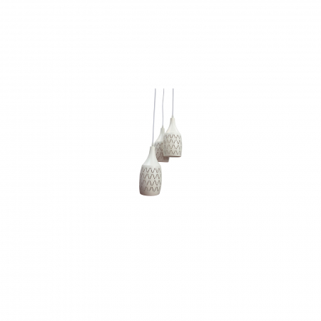 Lustra 3 Pendule E27 KORA WH [3]