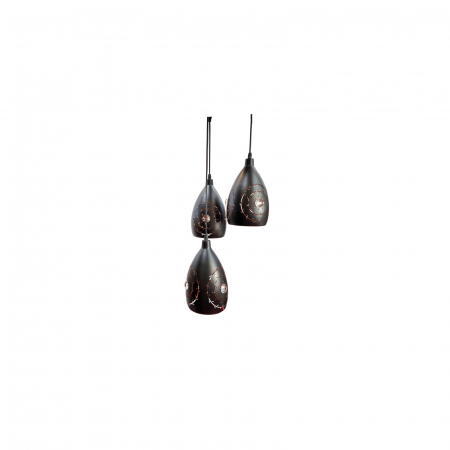 Lustra 3 Pendule E27 SONA BK [3]