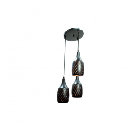 Pendule - Lustra 3 Pendule E27 TRACY BK