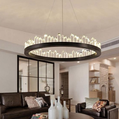 Lustre - Lustra Led Black Novy Glace