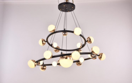 Lustre LED - Lustra Led Gold Globes Yuva