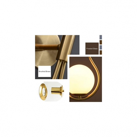 Aplica Gold Glob Sticla E27 BRAVI TEAR [4]