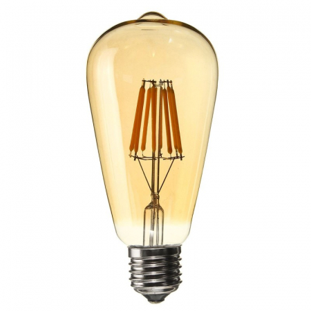 Becuri LED - Bec LED E27 Vintage ST64 6w