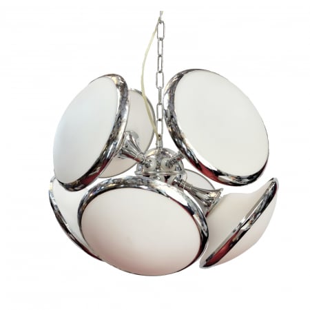 Lustra Silver Sticla 8 Brate E27 KUOYO [1]