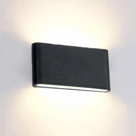 Aplice LED - Aplica LED de exterior extra-plata, 12W=75W, 3000K, lumina calda, 1080Lm, IP65