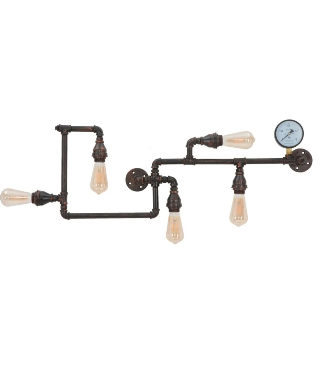 Aplice - Aplica Teava Industriala 5xE27 STEAMPUNK