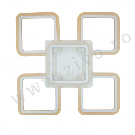 Corpuri de Iluminat Interior - Lustra LED  3 FUNCTII 80W ASTROM Square Dimabila cu Telecomanda