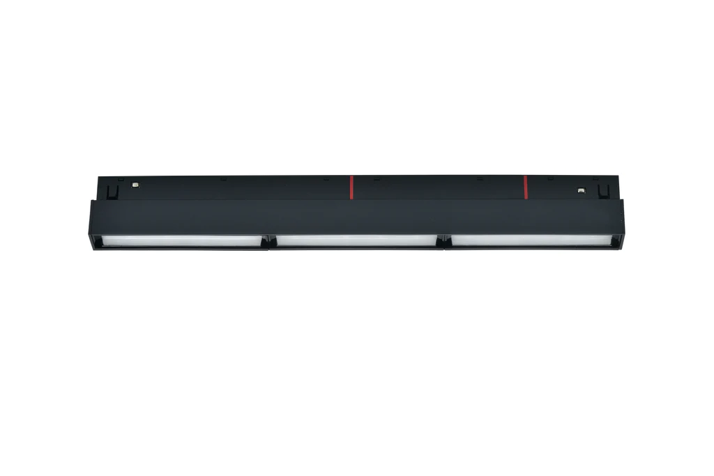 Produse Noi - Banda LED Tripla Sina Magnetica, Lumina Neutra, Incastrata, 18W, Negru