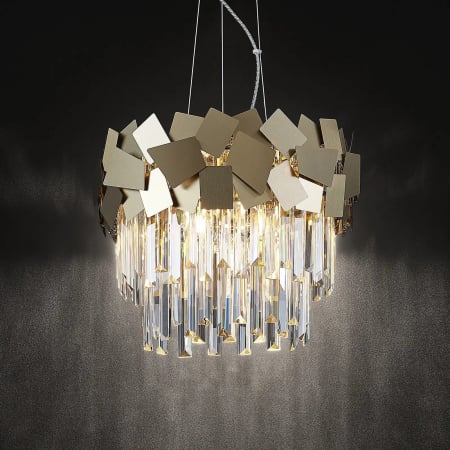 Produse Noi - Candelabru 4K Cristal LIVIGNO Gold 7xE27 400mm