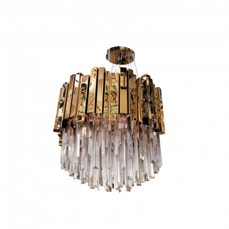Candelabre - Candelabru Gold Kristal CIGALA