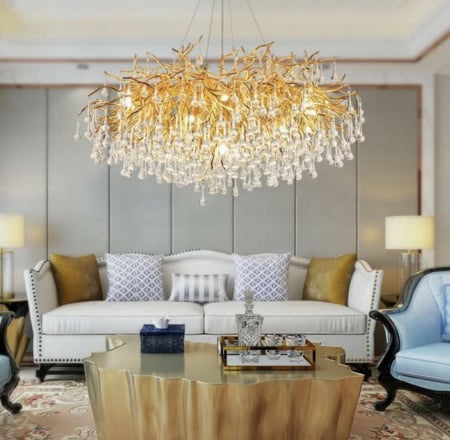 Lustre - Candelabru Kristal Tears Led 600mm
