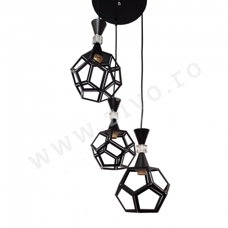 Lustra 3 Pendule E27 HALO [1]